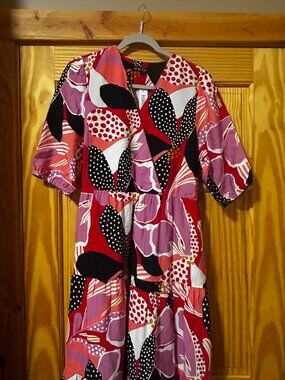 NWT Womens BOHO CHIC floral maxi dress - RARE sz L